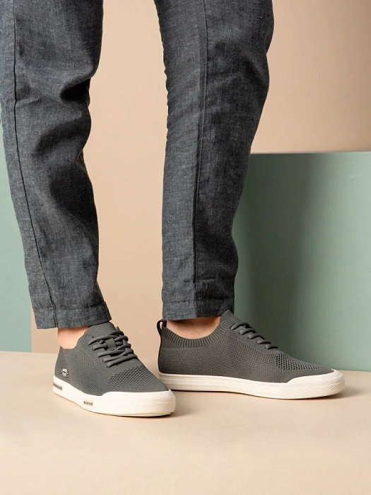 Мужские кеды BRUNO RENZONI  серые, артикул BR13527-MB/10