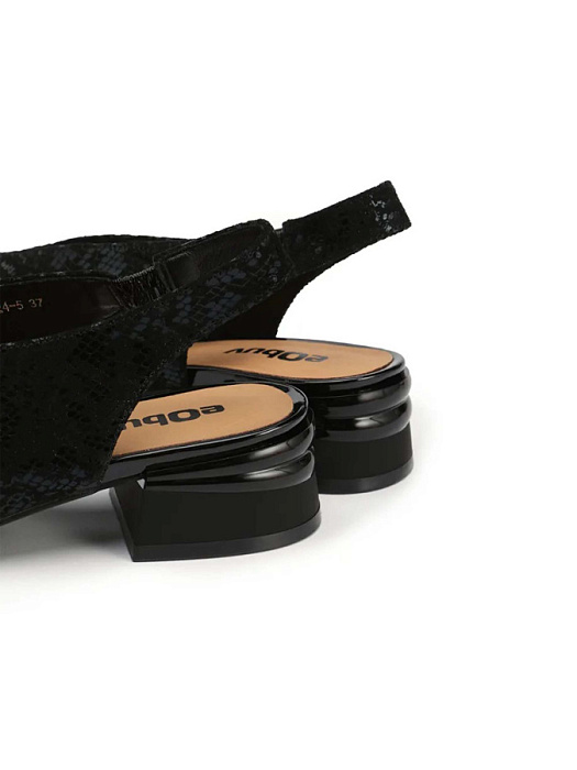 Женские босоножки  eObuv черные, артикул 907224-5