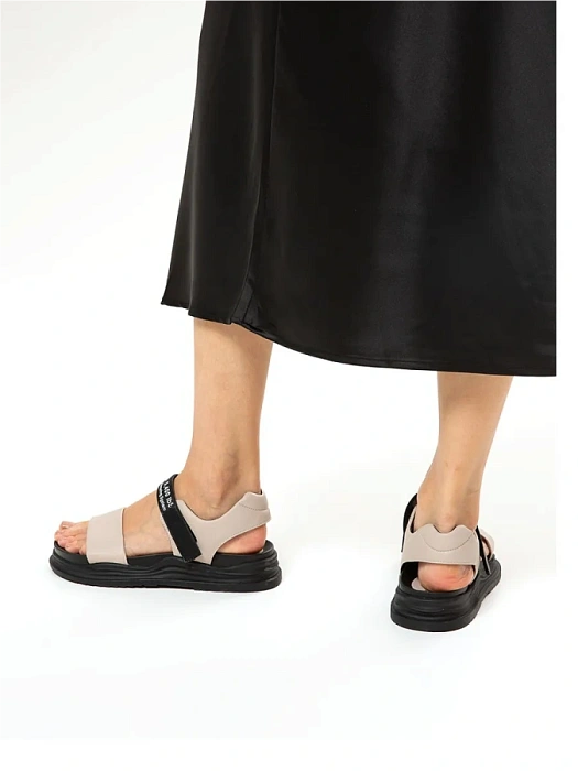 Женские сандалии FEDERICA RODARI серые, артикул 42E-2361-3F