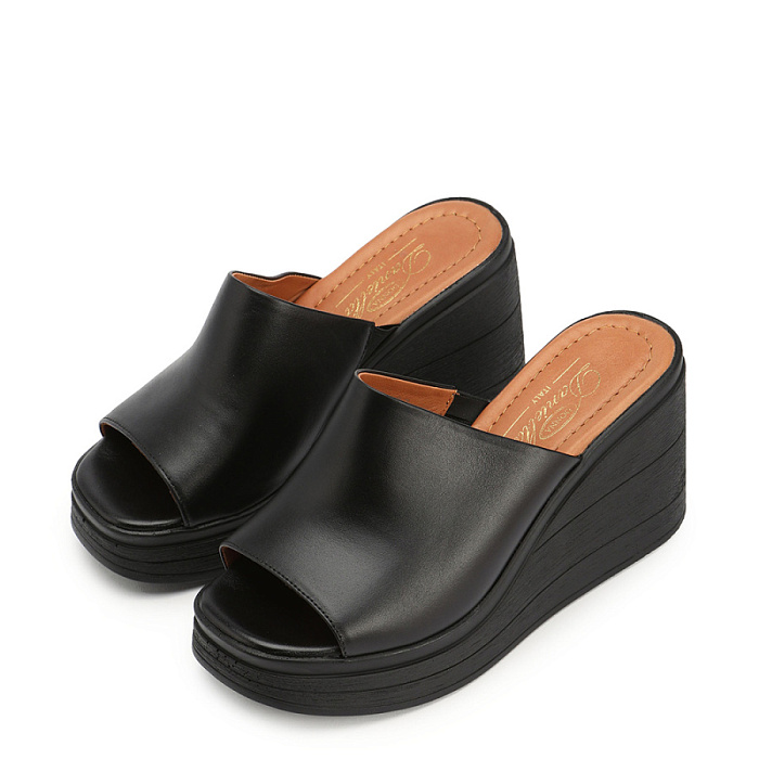 Женские сабо Donna Daniella  черные, артикул DD-G-221-25-1/BLACK