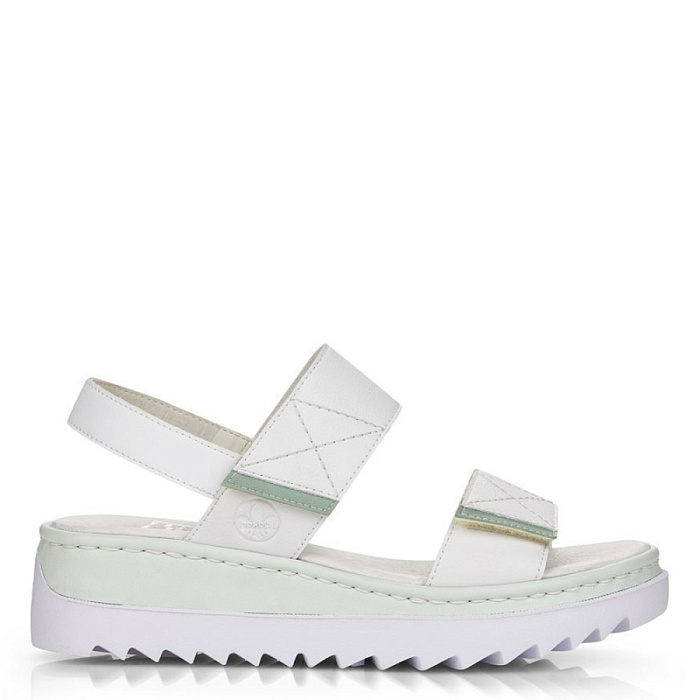 Женские босоножки  RIEKER белые, артикул V4475-80