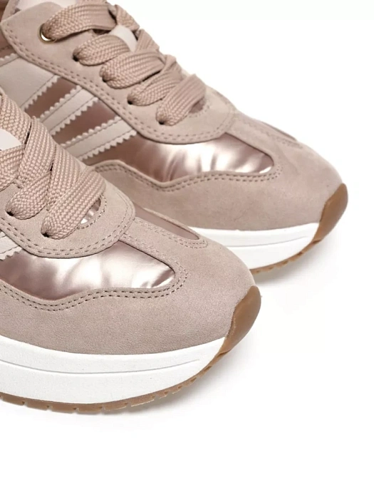 Женские кроссовки MARCO TOZZI бежевые, артикул 2-23748-42-435