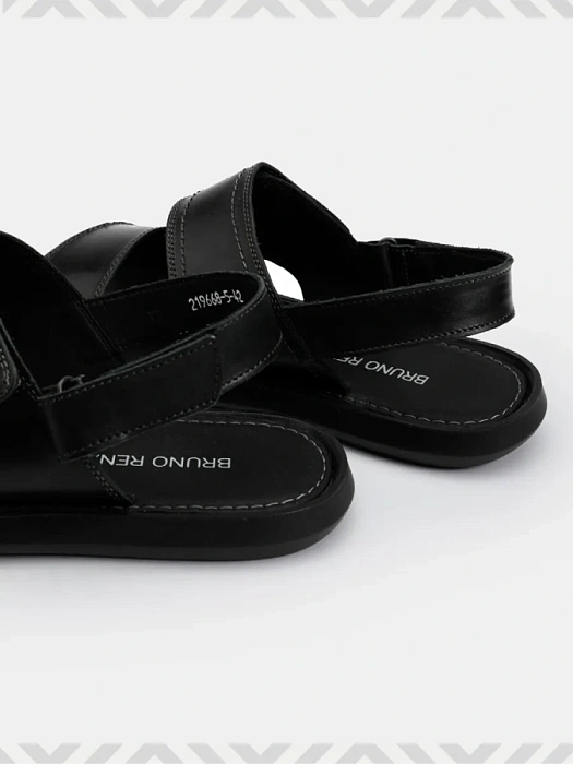 Мужские сандалии BRUNO RENZONI  черные, артикул 219668-5
