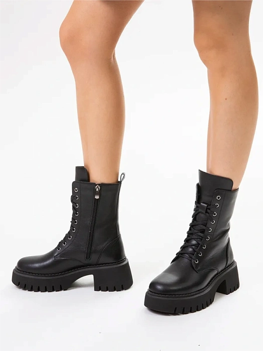 Женские берцы eObuv черные, артикул EO-Q-47-24-1/black