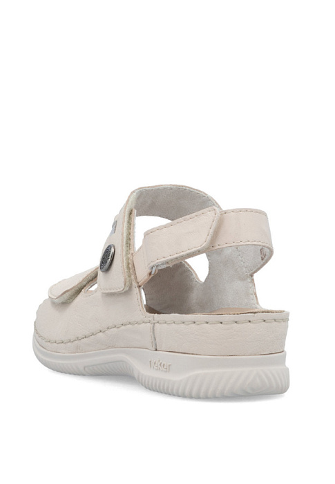 Женские сандалии RIEKER бежевые, артикул V7473-61