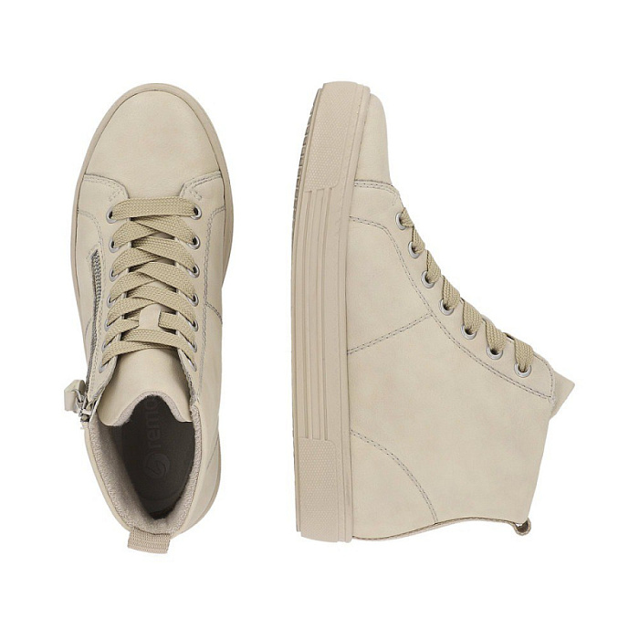 Женские ботинки basic REMONTE бежевые, артикул D0972-62