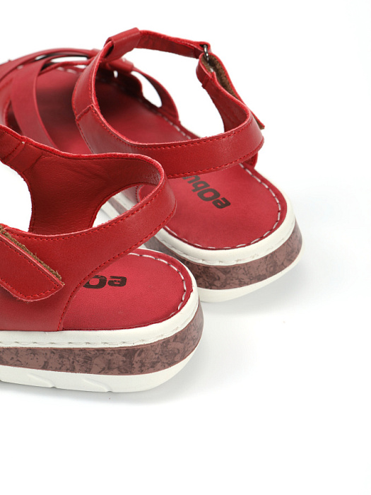 Женские сандалии eObuv красные, артикул EA003-018