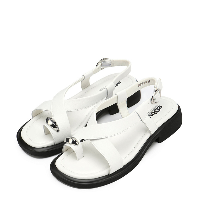 Женские сандалии eObuv белые, артикул 905569-9