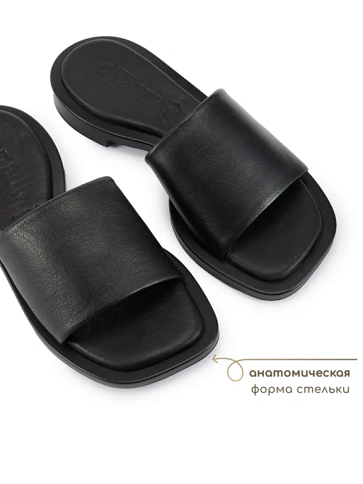 Женские шлепанцы eObuv черные, артикул D24YT-2265