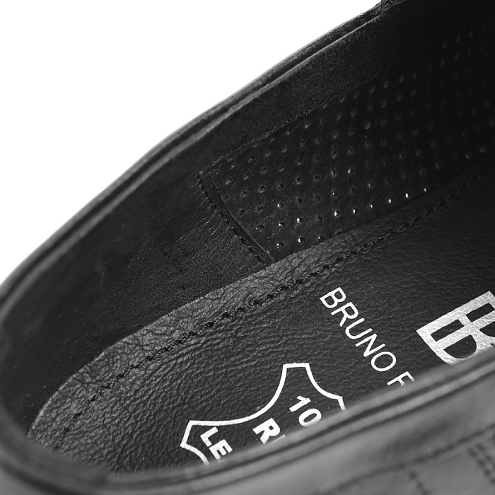 Мужские туфли basic BRUNO RENZONI  черные, артикул 117-997-340-1
