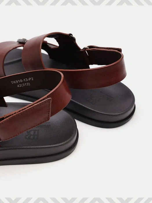 Мужские сандалии BRUNO RENZONI  коричневые, артикул TK910-13-P2