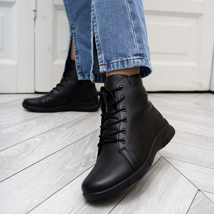 Женские ботинки basic RIEKER черные, артикул N2104-00