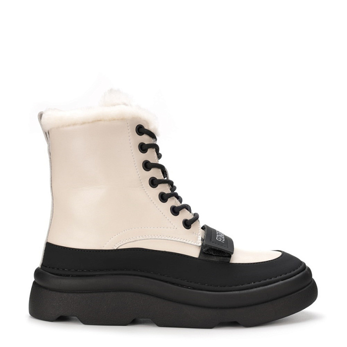 Женские ботинки basic FEDERICA RODARI белые, артикул 42E-A101-1B