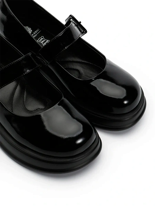 Женские мери джейн FEDERICA RODARI черные, артикул FD38E-HF977-A