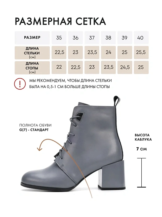 Женские ботильоны FEDERICA RODARI серые, артикул 4E-1057-305