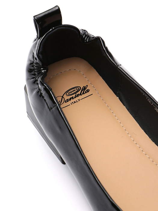 Женские балетки Donna Daniella  черные, артикул 51-TZE7-38-501