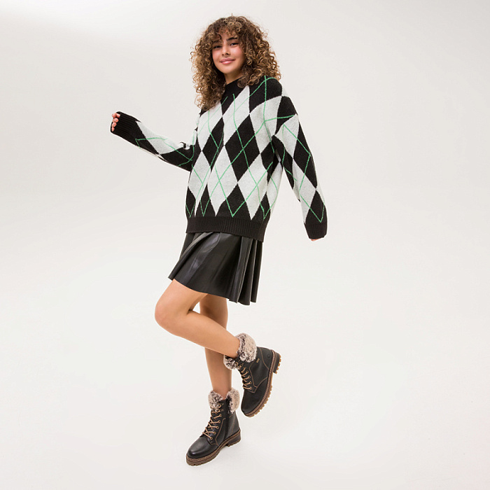 Женские ботинки basic REMONTE черные, артикул D0B74-01