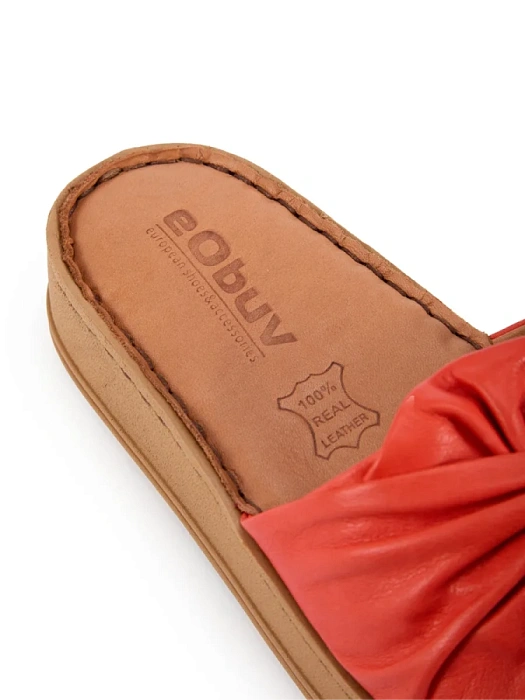 Женские сабо eObuv красные, артикул D25YT-1435-02