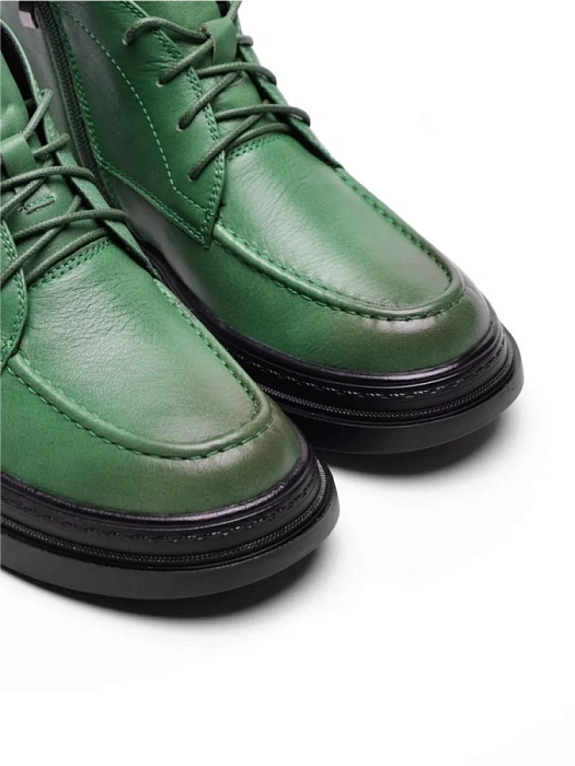 Женские ботинки FEDERICA RODARI зеленые, артикул 7E-4H480-4