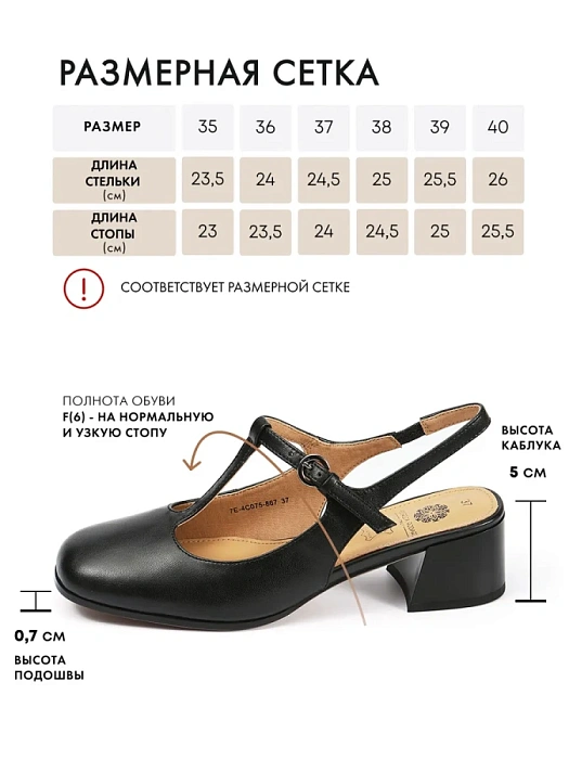 Женские слингбэки FEDERICA RODARI черные, артикул 7E-4C075-867