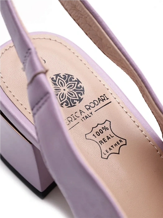 Женские слингбэки FEDERICA RODARI фиолетовые, артикул 7E-3H057-911-M24