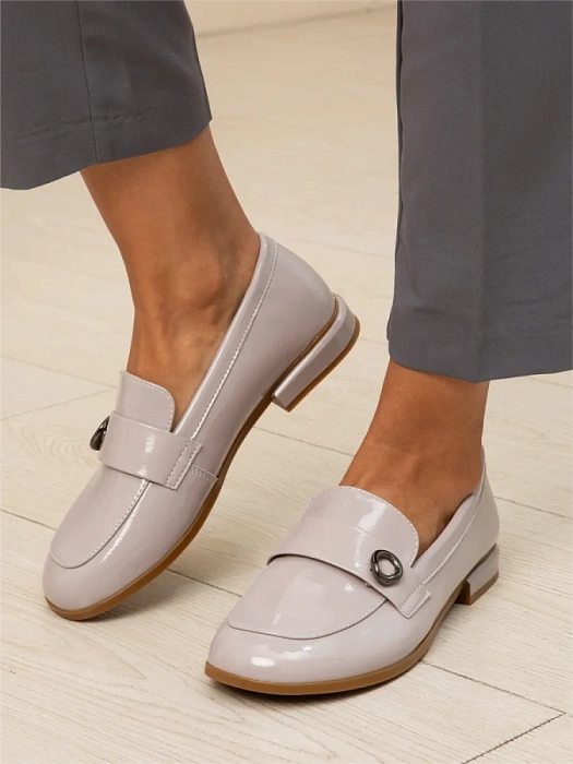 Женские лоферы SOFIA-ALEXANDRA серые, артикул 51-TMU11-7-505