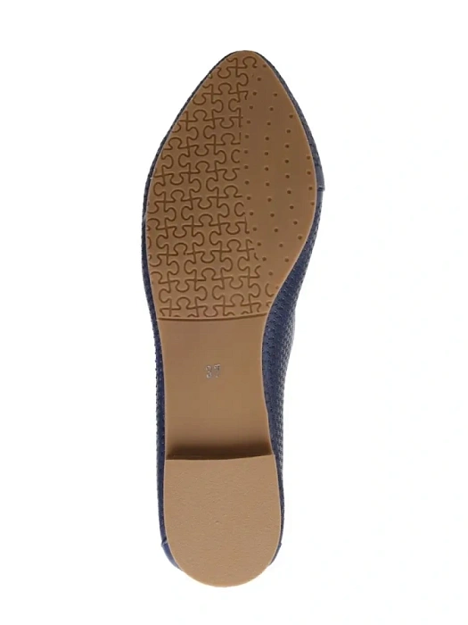 Женские балетки eObuv синие, артикул 900091-LL-08