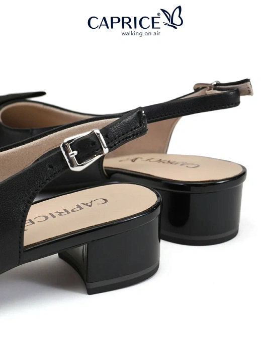 Женские слингбэки CAPRICE черные, артикул 9-29502-42-019