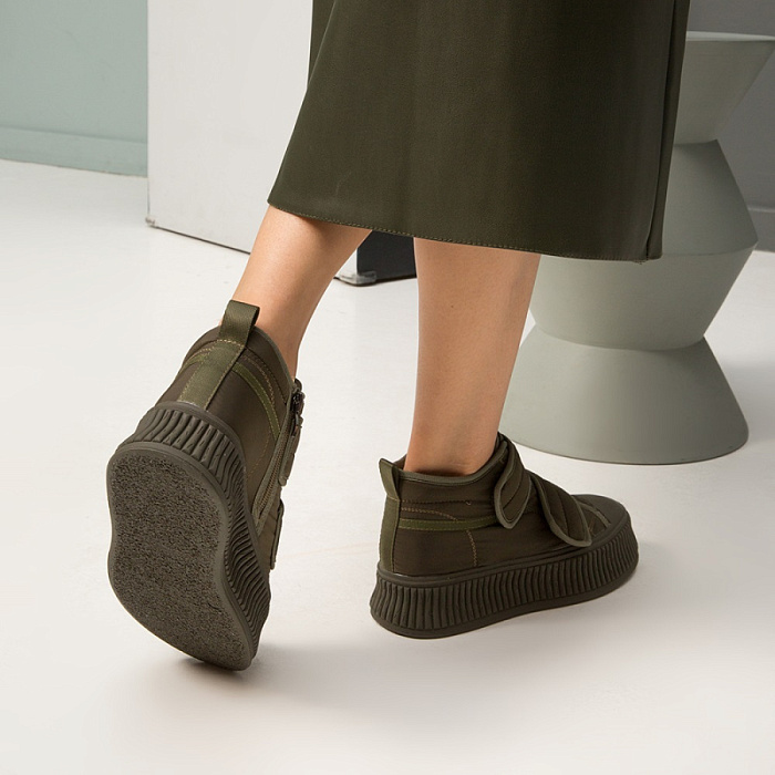 Женские ботинки basic SOFIA-ALEXANDRA хаки, артикул SA15903-WN/8