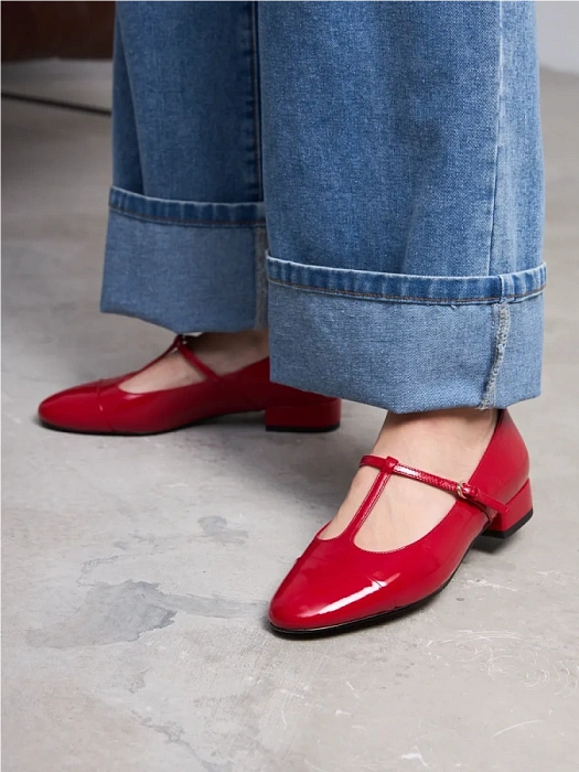 Женские туфли SOFIA-ALEXANDRA красные, артикул 38E-B133-25W