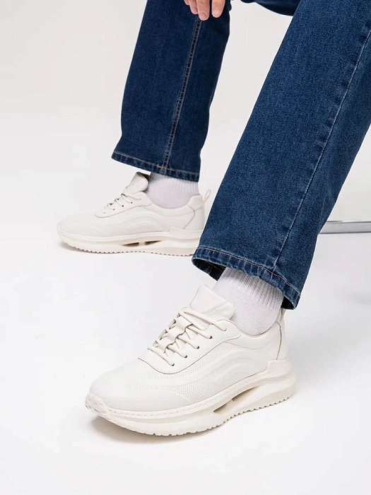 Мужские кроссовки BRUNO RENZONI  белые, артикул SY52302-2