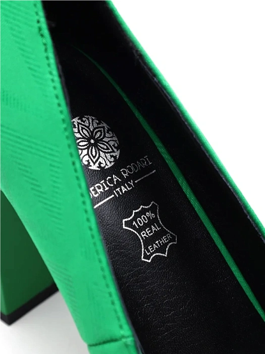 Женские туфли лодочки basic FEDERICA RODARI зеленые, артикул 17E-H595-CT2-2