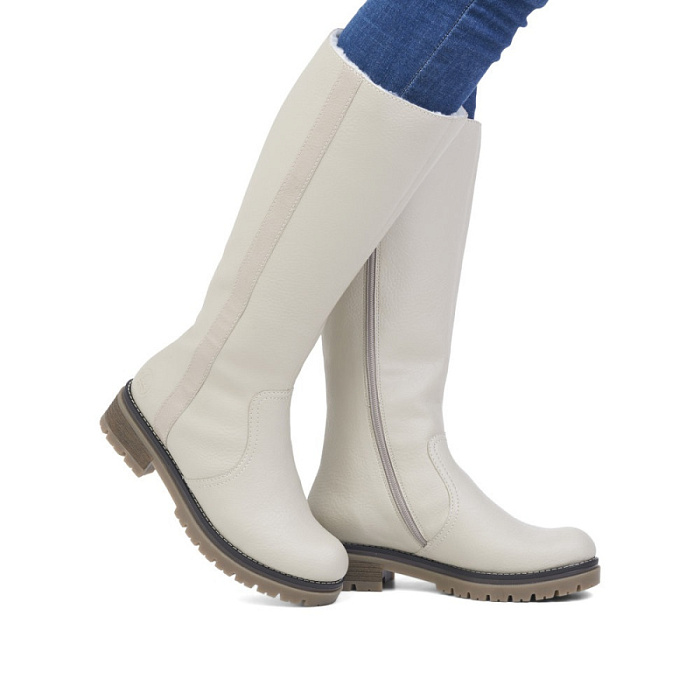 Женские сапоги RIEKER бежевые, артикул 70756-60