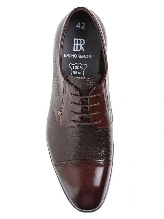 Мужские дерби BRUNO RENZONI  коричневые, артикул 5281A-775B