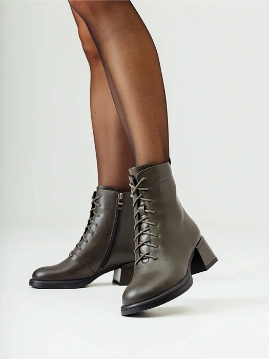 Женские ботинки FEDERICA RODARI хаки, артикул 15E-A4563D-2A