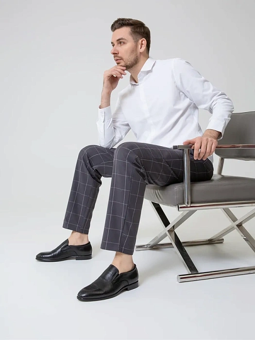 Мужские туфли BRUNO RENZONI  черные, артикул 5529B-916A