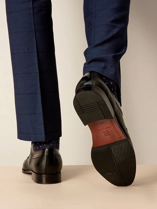 Мужские туфли basic BRUNO RENZONI  черные, артикул 5240A-758B