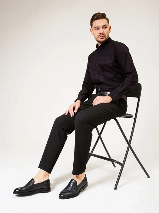 Мужские лоферы BRUNO RENZONI  синие, артикул M1016A-130D