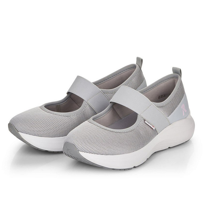 Женские туфли basic RIEKER серые, артикул 42102-40