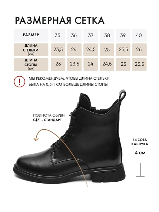 Женские ботинки FEDERICA RODARI черные, артикул 31E-K979-T222