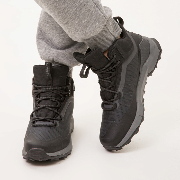 Мужские ботинки basic STROBBS серые, артикул C9335-1