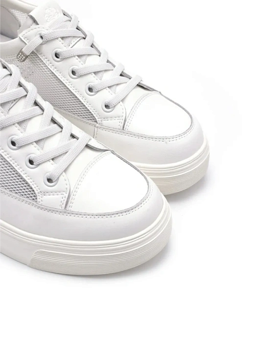 Женские кеды FEDERICA RODARI белые, артикул 42E-L679-1C