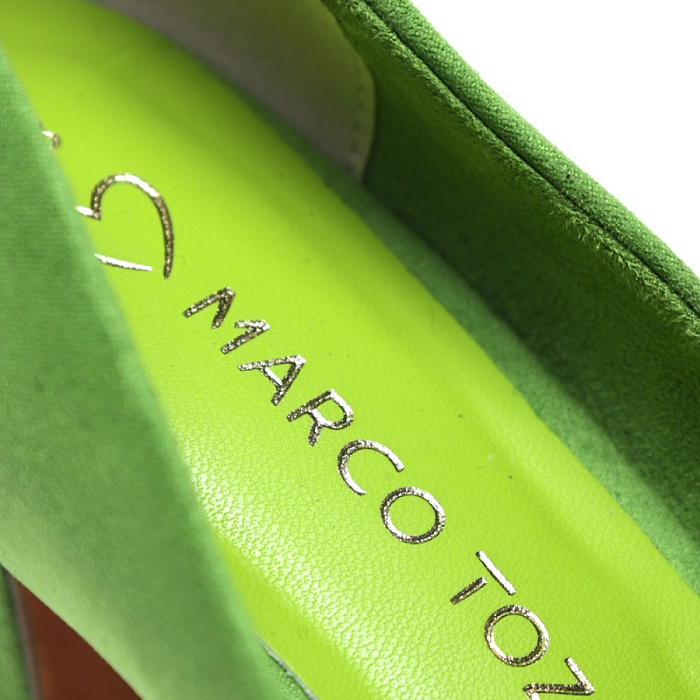 Женские туфли-лодочки MARCO TOZZI зеленые, артикул 2-22418-41-707