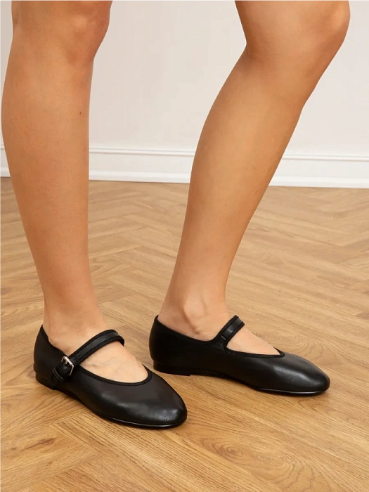 Женские балетки SOFIA-ALEXANDRA черные, артикул 38E-HF860-A411D1