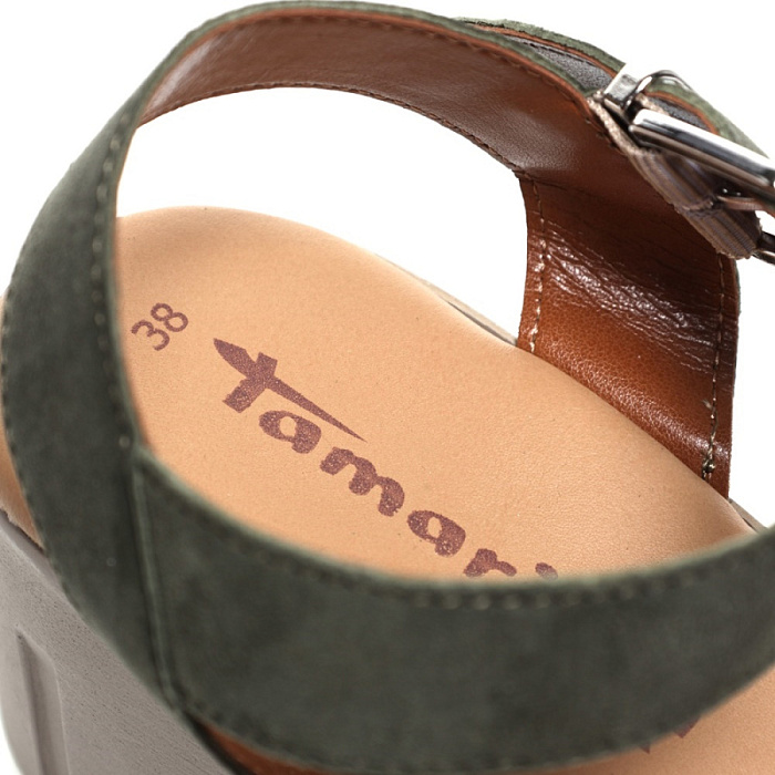 Женские босоножки  TAMARIS хаки, артикул 1-28712-42-744