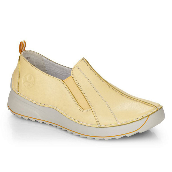 Женские туфли RIEKER желтые, артикул 51593-68