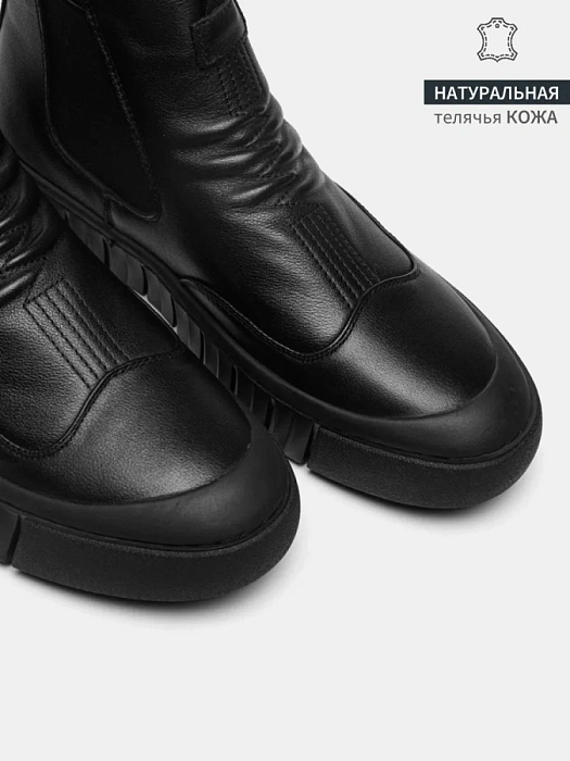 Мужские челси BRUNO RENZONI  черные, артикул BR15569-MT/10