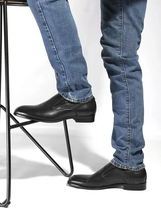 Мужские туфли basic BRUNO RENZONI  черные, артикул 5240A-746A