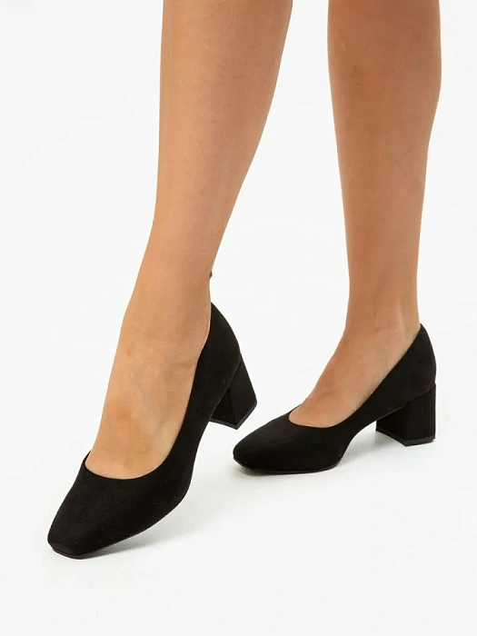 Женские туфли лодочки basic MARCO TOZZI черные, артикул 2-22424-42-001