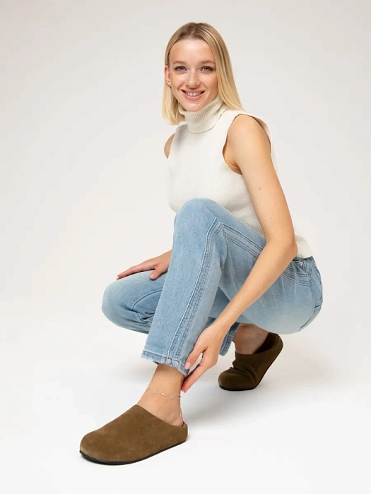 Женские пантолеты SOFIA-ALEXANDRA хаки, артикул LT608-79-1MM-H